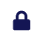 A blue padlock icon